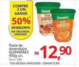 Supermercados Koch Pasta de amendoim guimarães oferta