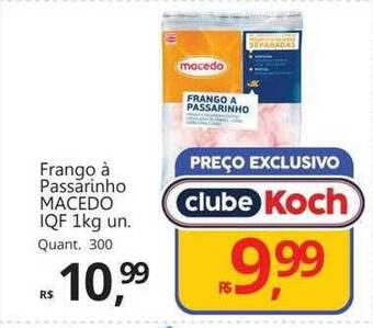 Frango à passarinho macedo iqf