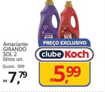 Supermercados Koch Amaciante girando sol oferta