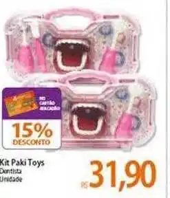 Atacadão Kit paki toys dentista 15% desconto oferta