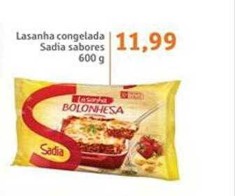 Sonda Lasanha congelada sadia sabores oferta