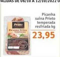 Sonda Picanha suína prieto temperada resfriada kg oferta