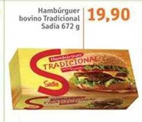 Sonda Hambúrguer bovino tradicional sadia oferta
