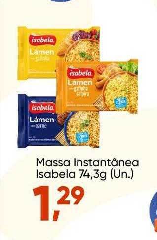 Massa instantânea isabela