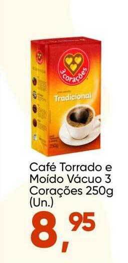 Imec Supermercados Café torrado e moído vacuo 3 corações oferta