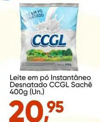 Leite em pó instantâneo desnatado ccgl