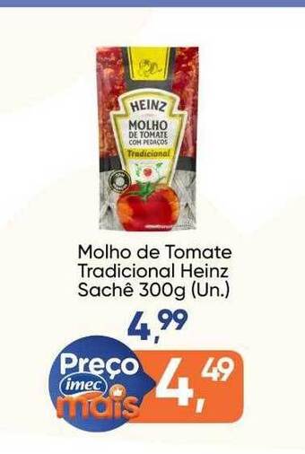 Molho de tomate tradicional heinz