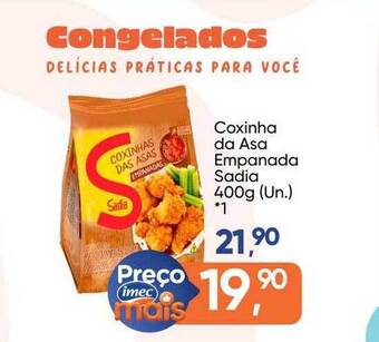 Imec Supermercados Coxinha da asa empanada sadia oferta