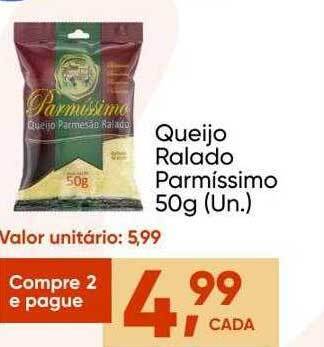 Imec Supermercados Queijo ralado parmissimo oferta