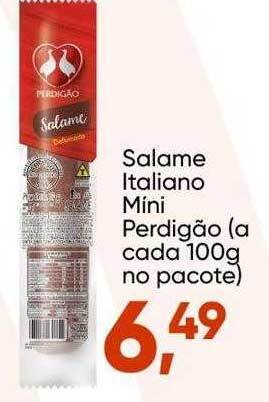 Imec Supermercados Salame italiano mini perdigão oferta