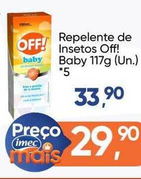 Imec Supermercados Repelente de insetos off! baby oferta