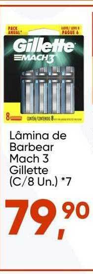 Imec Supermercados Lâmina de barbear mach 3 gillette oferta