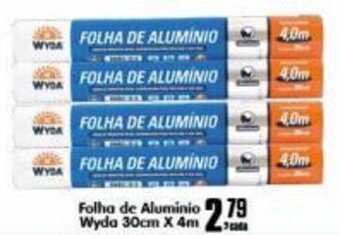 Folha de Aluminio Wyda 30cmx4m