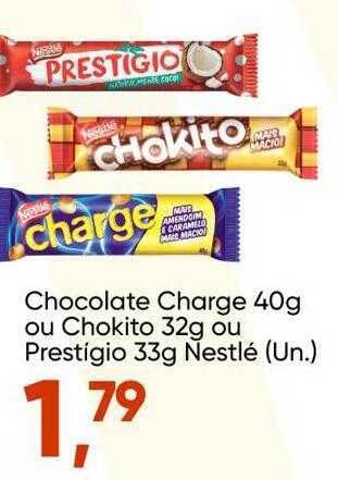 Imec Supermercados Chocolate charge ou chokito ou prestigio nestlé oferta