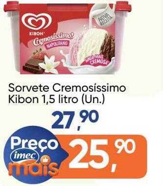 Imec Supermercados Sorvete cremosissimo kibon oferta