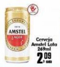 Higa's Supermercado Cerveja Amstel lata 269ml oferta