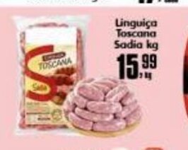 Higa's Supermercado Linguica Toscana Sadia 1kg oferta