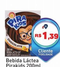 Bebida láctea pirakids 200ml