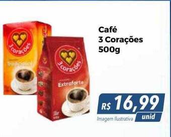 Hiper Moreira Café 3 corações oferta