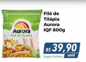 Hiper Moreira Filé de tilápia aurora iqf oferta