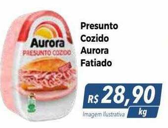 Presunto cozido aurora fatiado