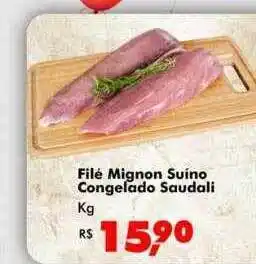 Big Box Filé mignon suíno congelado saudali kg oferta