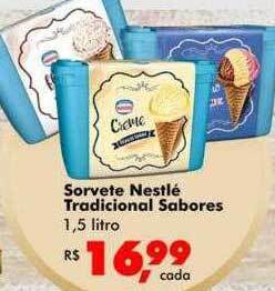Big Box Sorvete nestlé tradicional sabores oferta