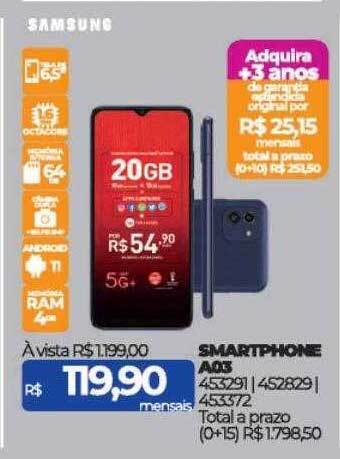 Smartphone a03 samsung