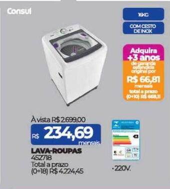 Lojas Certel Lava-roupas consul oferta