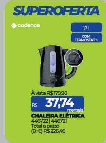 Lojas Certel Chaleira elétrica cadence oferta