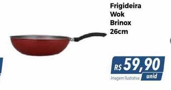 Hiper Moreira Frigideira wok brinox 26cm oferta