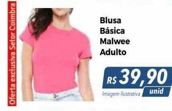 Hiper Moreira Blusa básica malwee adulto oferta