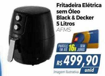 Hiper Moreira Fritadeira elétrica sem óleo black & decker 5 litros oferta
