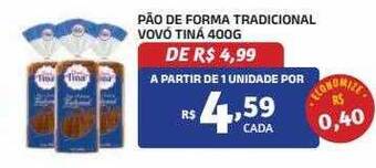 Bahamas Mix Pão de forma tradicional vovó tiná oferta