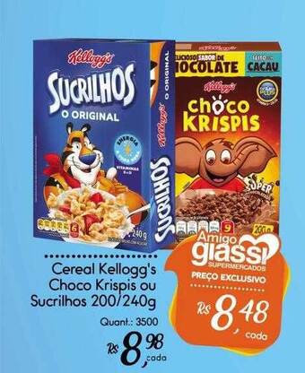 Giassi Supermercados Cereal kellogg's choco krispis ou sucrilhos oferta