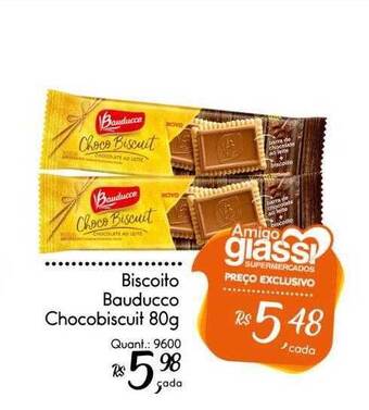 Giassi Supermercados Biscoito bauducco chocobiscuit oferta