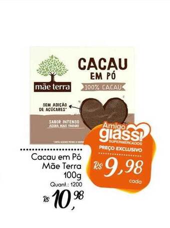 Giassi Supermercados Cacau em pó mãe terra oferta