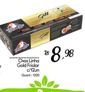 Giassi Supermercados Ovos linha gold friolar oferta
