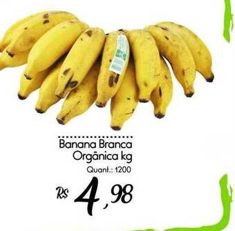 Giassi Supermercados Banana branca orgânica oferta