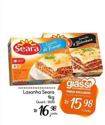 Giassi Supermercados Lasanha seara oferta