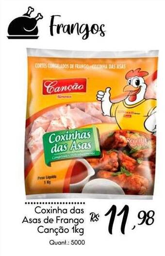 Giassi Supermercados Coxinha das asas de frango canção oferta