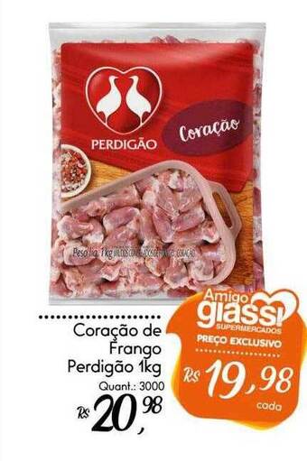 Giassi Supermercados Coração de frango perdigão oferta