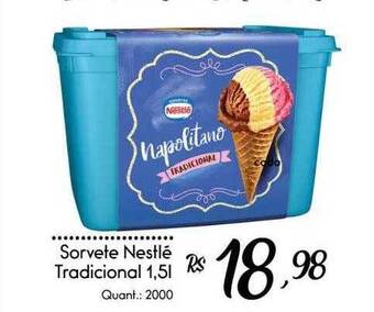 Giassi Supermercados Sorvete nestlé tradicional oferta