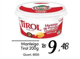Giassi Supermercados Manteiga tirol oferta