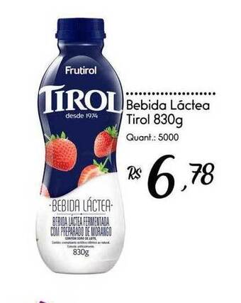 Giassi Supermercados Bebida láctea tirol oferta