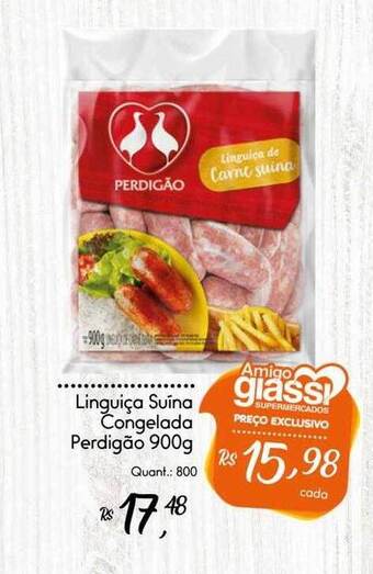 Giassi Supermercados Linguiça suína congelada perdigão oferta