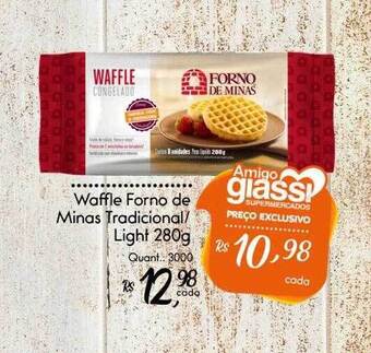 Waffle forno de minas tradicional light