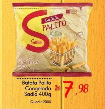 Giassi Supermercados Batata palito congelada sadia oferta