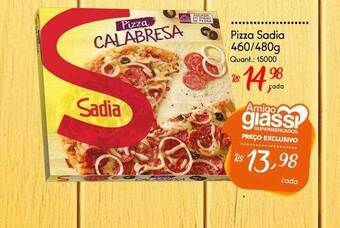 Giassi Supermercados Pizza sadia oferta