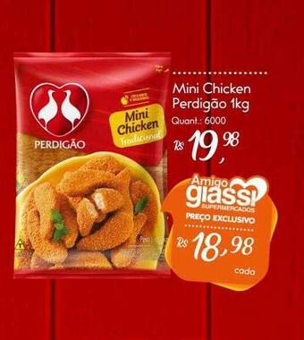 Giassi Supermercados Mini chicken perdigão oferta